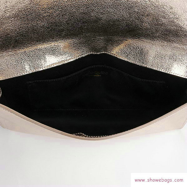 YSL belle de jour calfskin leather clutch 39321 light gold - Click Image to Close